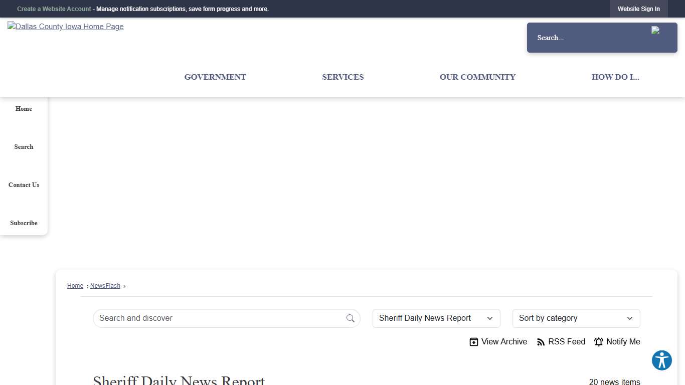 News Flash • Dallas County, IA