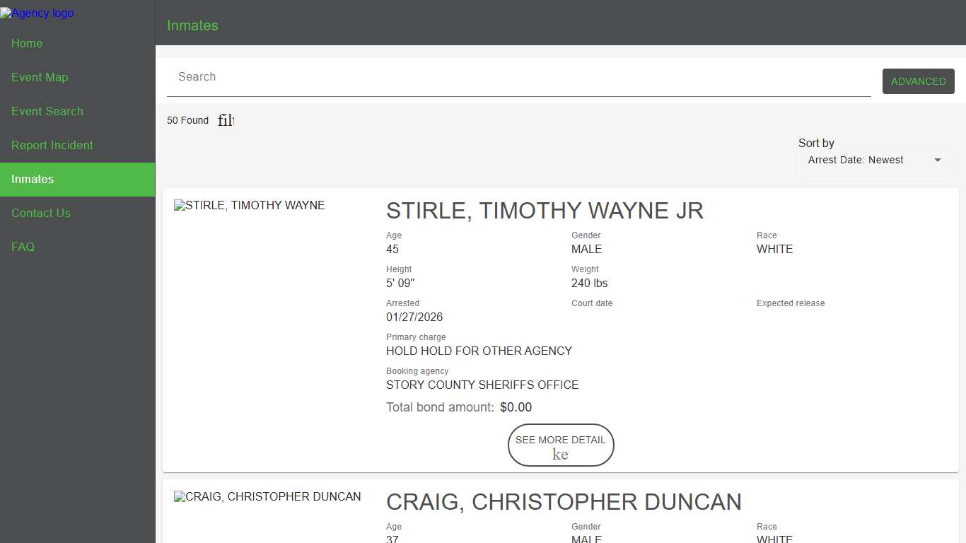 Central Iowa Police to Citizen Police to Citizen - Inmates catalog